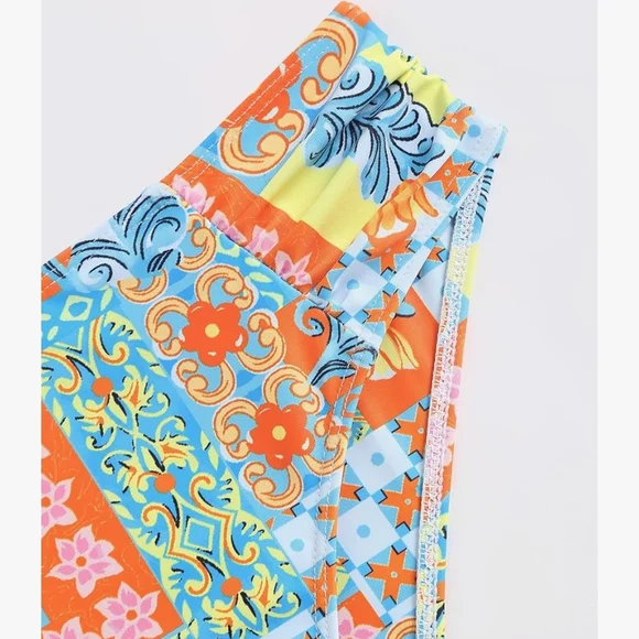 Zaful Multicolor Strapless Bikini - Picture 6 of 10